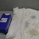 MIULEE Pack of 2 Christmas Decorative Throw Pillow Covers Soft Faux Fur Pillow Cases with Embroidery Snowflake Cute Pillowcases Holiday Decor for Couch Sofa Bedroom, 18 x 18 Inch, Yellow