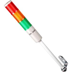 Tower Stack Lights, Industrial Warning Signal Lights Tower Lamps Column, Factory Workshop Safety RGB Signal Indicator, LED Andon Lights (12V, 3 Layers, with Sound)