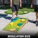 GoSports 4 x 2 ft Regulation Size Wood Cornhole Boards - 10 Vintage Wood Designs (Choose Your Style)