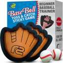 Toss and Catch Ball Game Set - Easy to Use Sticky Balls & Beginner Baseball Training Glove - Premium Toy Paddle Fits All Hand Sizes From Toddlers to Teens & Adults - Fun Gift Idea for Boys and Girls