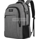 MATEIN Travel Laptop Backpack, Business Anti Theft Slim Sturdy Laptops Backpack with USB Charging Port, Water Resistant College School Computer Bag Gift for Men & Women Fits 15.6 Inch Notebook, Grey