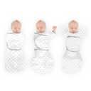 SwaddleDesigns 6-Way Omni Swaddle Sack, Arms Up Swaddle for Newborn, More Options to Calm Startle Reflex, Improves Sleep, Easy Transition Baby Sleep Sack, 12-18 lbs, Tiny Hedgehogs Black 