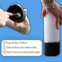 AirBoot Water Bottle AirTag Holder, Silicone Boot for Owala 32oz, YETI 26oz, Stanley 36oz, Simple Modern 34oz, Protective Apple AirTag Tracker Sleeve Accessory
