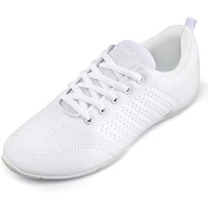 Cheer Shoes Women White Dance Shoes,Cheerleading Sports Training Athletic Tennis Comfortable Shoes Size 36