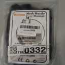 Mayerzon Dog Muzzle, Soft Mesh Muzzle for Small Medium Large Dogs Anti Bite Scavenging, Breathable Adjustable Mouth Guard for German Shepherd Labrador Golden Retriever in Grooming Walking Vet Visits (M , Black)