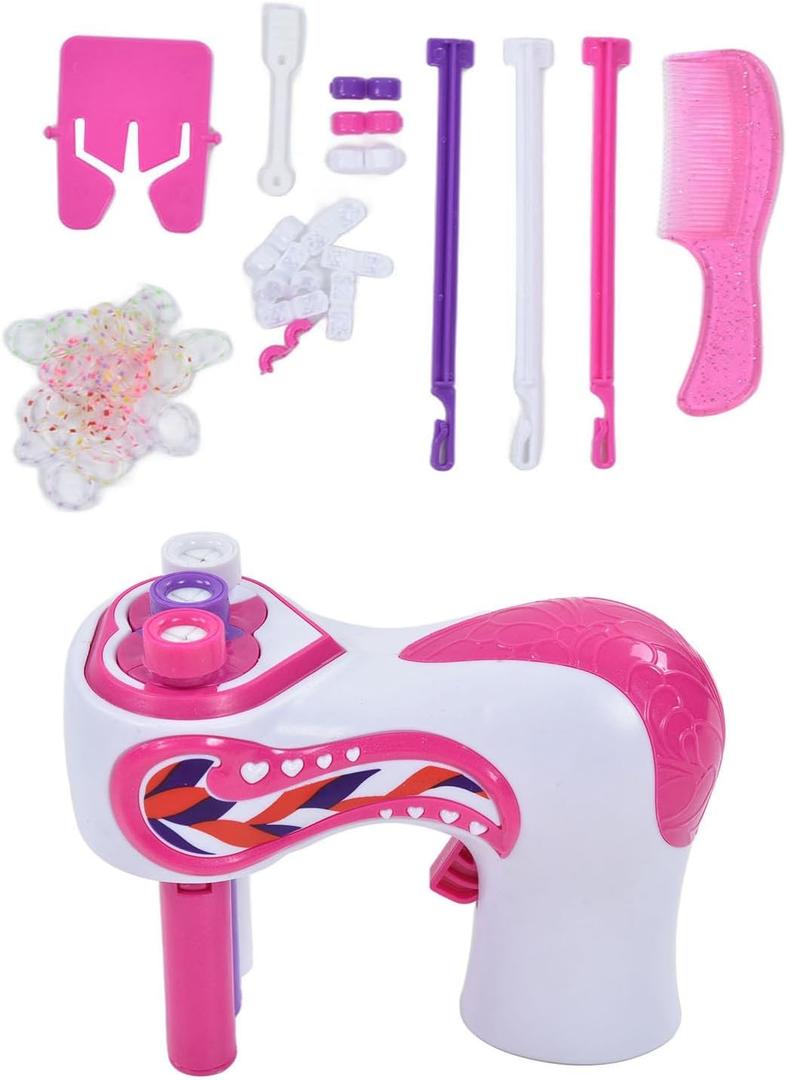 Keenso Electric Hair Braider Kit, Automatic Rotating Hair Twisting Machine for Kids DIY Styling Toy