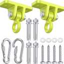 Swing Hangers for Wooden Sets Pack of 2 Heavy Duty Swingset Hardware with Locking Hooks for Porch, Patio, Playground Indoor/Outdoor by Highpro