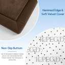 Baby Play Mat for Floor Tummy Time Nursery Rug Muscle Area Rug Playroom Rug Tatami Mat 6'7"x4'11" Memory Foam 1.3" Thick,Coffee