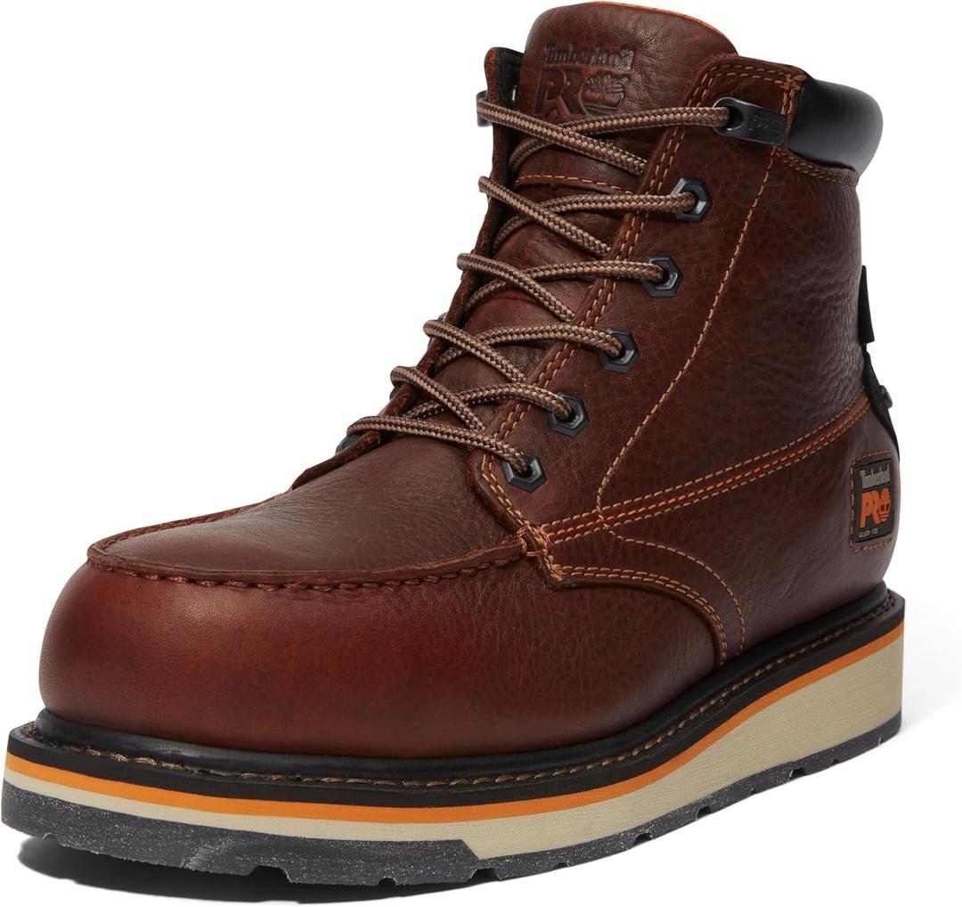 Timberland PRO mens Gridworks Wedge 6 Inch Alloy Safety Toe Waterproof Industrial Work Boot (12, Brown)