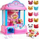 JoyCat Claw Machine for Kids, Unicorn Mini Vending Machine & Electronic Arcade Game with Adjustable Music & 20 Mini Plush Toys for Kids Ages 3-8, Indoor Toy for Home Party