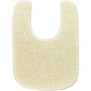 Wide U Shaped Felt Callus Horseshoe Pads - Adhesive Foot Pads That Protect Calluses from Rubbing On Shoes - 1/8" - 25 Pack