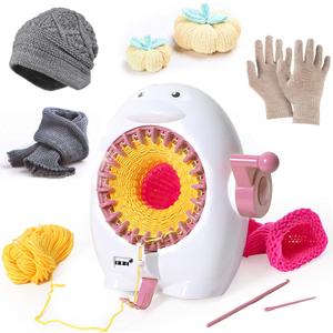 Wadukud 22 Needles Knitting Machine, Smart Circular Crochet Machine, DIY Loom Knitting Machine for Adults, Kid, Socks,Hat, Scarf, Glove (Section B)