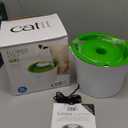 Catit Flower Fountain with Triple Action Filter, Cat Drinking Water Fountain, 3 L, Green (Standard)