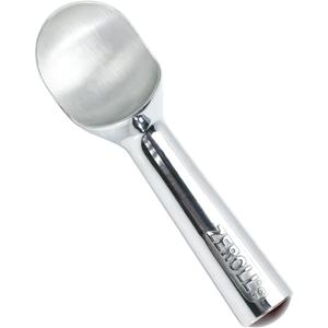 Zeroll Ice Cream Scoop with Unique Liquid Filled Heat Conductive Handle Simple One Piece Aluminum Design Easy Release Made in USA, 4-Ounce, Silver