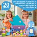 Craftikit 20 Under the Sea Arts & Crafts Kits for Kids Mermaid & Sea Animal Paper Crafts for Girls & Boys Ages 4-10 Preschool Art Supplies & Toddler Craft Set