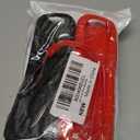 6 Pack Roku Smart TV Steam Stick Remote Controller Cover, Universal Skin Silicone Case for Most Roku Remote Models with Lanyard(Black+Red)