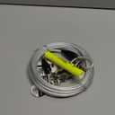 Petest 15ft Reflective Tie-Out Cable for Heavy Dogs Up to 125 Pounds (Black & Silver)