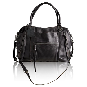 Women's Large Tote Bag 21L City Tote Bag Fall Purse with Zipper Women Vegan Leather Hobo Handbags with Strap