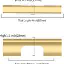 10 Pack 3 Inch(76mm) Kitchen Cabinet Handles Brushed Gold Cabinet Pulls Kitchen Cabinet Hardware Drawer Pulls for Cupboard Wardrobe