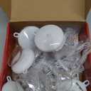 5Pcs Christmas Window Lights, Battery Powered Twinkle Lights Christmas Decorations Indoor Outdoor for Wall Door Porch Balcony Glass Decor with Suction Cup & Timer