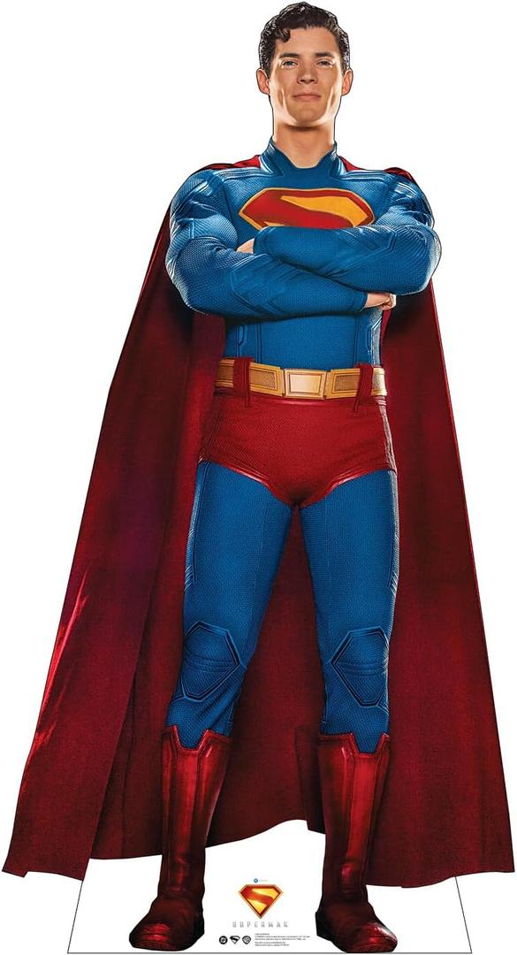 Cardboard People Superman Cardboard Cutout, 72 inches x 39