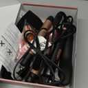 Ufree 5 in 1 Curling Iron with Interchangeable Ceramic Barrels (0.35"-1.25"), Curling Wand Set with Flat Iron Hair Straightener, Instant Heat Up, Dual Voltage Hair Curler, Gifts for Women (Rose Gold)