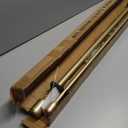 Double Curtain Rods Gold, Double Drapery Rod 36-72 Inch, Decorative Curtain Rod with Cap Finials, 1 Inch Front and 5/8 Inch Diameter Back Dual Curtain Rod Adjustable Double Window Rods Light Gold