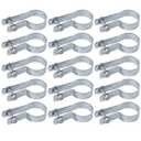VIVIDA 2-3/8" Tension Band for Chain Link Fence, Galvanized Tension Bands for 2-3/8" OD Pipe, Chain Link Fence Parts, 15 PCS