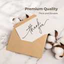 SPIRITDUST 52-pack Thank You Cards Bulk with Kraft Envelopes & Matching Stickers, 3.5x5 Inches, Minimalist Design | Perfect for Business, Weddings, Baby & Bridal Showers, Graduations & Funerals (Pack of 2)