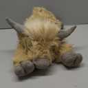 uoozii 20" | 4 Pounds Highland Cow Weighted Stuffed Animals with Unscented Microwavable Heating Pad, Cute Coolable Heatable Weighted Plush Warm Gift for Kids & Adults