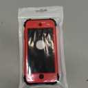 IDweel for iPod Touch 7th Generation Case with 2 Screen Protectors, Hybrid 3 in 1 Shockproof Slim Heavy Duty Hard PC Cover Soft Silicone Bumper Full Body Case for iPod Touch 5/6/7th Gen, Red