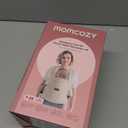 Momcozy Newborn Carrier WeeSnug- Lightweight and Cozy Comfort for 7-25 lbs, Ergonomic Cross-Back Support, Effortless to Put On, Hands-Free Baby Carrier with Lumbar Support, Black