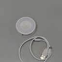 EZVALO LED Puck Lights, Rechargeable Battery Touch Light, 2.5'' Mini Tap Lights, Wireless Closet Light, Under Cabinet Lighting, 3 Color Temps, Sitck On Lights for Kitchen,Closet,Pantry,Shelves(2 Pack) (White)