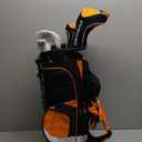 Precise X7 Kids Golf Clubs Set for Ages 3-5, 6-8, 9-12 | Right Hand Girls & Boys Golf Clubs with Lightweight Graphite Shafts, Hybrid & Stand Bag