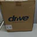 Drive Medical 2-in-1 Raised Toilet Seat with Removable Padded Arms - Elevated Bathroom Safety Support - Secure Locking Attachment - Easy Height Assistance - Durable Construction, Standard Toilets