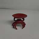 Distressed Red Decorative Cast Iron Crab Shaped Dish