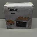 Touch screen Toasters 4 slice, Stainless Steel Digital Timer Toaster with Sound Function, 6 Bread Types & 6 Shade Settings, Smart Extra Wide Slots Toaster with Bagel, Defrost Functions,Gray