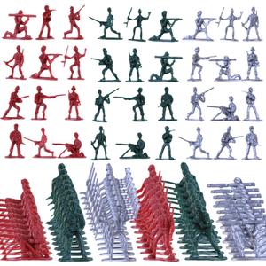 150PCS Army Men Toys Military Set, Plastic Army Men Soldier Action Figures, Multiple Poses Soldiers Playset Gifts for Adults Kids Boys Girls