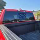 for Dodge Ram 2009-2024 Rear Middle Window Arizona Flag Decal Sticker, Matte Black Arizona Flag Decal Sticker, Rear Middle Window Decal for Dodge Ram Accessoires