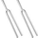 2 Pcs Tuning Fork 440 Hz, Standard a Tuning, Tunings Forks for Healing, Stainless Steel Tuner Tone Tool Device Musical Instrument for Guitar, Violin, Piano, Spa Aromatherapy