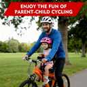 Kid's Bike Seat with Cushion, Front Mounted Child Bike Seat for Adult Bike
