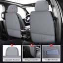 MIROZO Silverado Sierra Front Seat Covers,2PCS Truck Seat Covers Waterproof Pickup Seat Covers Compatible with 2007-2025 Chevy Silverado GMC Sierra 1500 2500HD 3500HD (Grey,2PCS Front)
