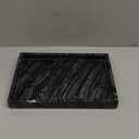 YMXYJM Natural Marble Tray for Bathroom, Genuine Ancient Wood Grain Marble Vanity Tray, Luxury Stone Trays for Dresser, Home Decor, Kitchen, NonResin/NonCeramic, 12"x 8", Ancient Wood Grain