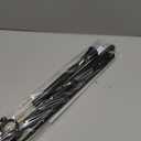 Tension Rod 24-48Inch Black Curtain Rods for Windows Spring Adjustable Curtain Rod no Drilling Tension Curtain Rods for Window, Doorway, Closets