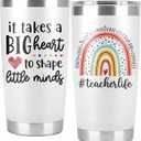 Teacher Life Tumbler - 20 Oz Cup Mug for Women Men, Appreciation Gifts from Students, Birthday Idea for Christmas and Appreciation Week (Black)