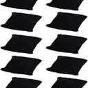 10-Pieces Velvet Small Bracelet/Watch Pillow Jewelry Displays (Black)