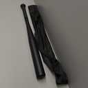Baseball Bat Steel with Carrying Bag (28 in, Black)