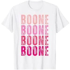 Boone Personalized Name I Love Boone T-Shirt, Medium