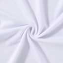 LovelyWholesale Women Tie Front Tops Graphic Crop Sexy Long Sleeve Deep V Neck Shirt White R Small (White, S)