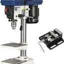QK-KYOHO 8" Benchtop Drill Press - 3.1A Motor Drill Press Heavy-Duty Cast Iron Head - Bench Drill Press 5 Speed Adjustable (620-3100 RPM) - 0-45Tilting&Height Adjustable Table Drill Presses